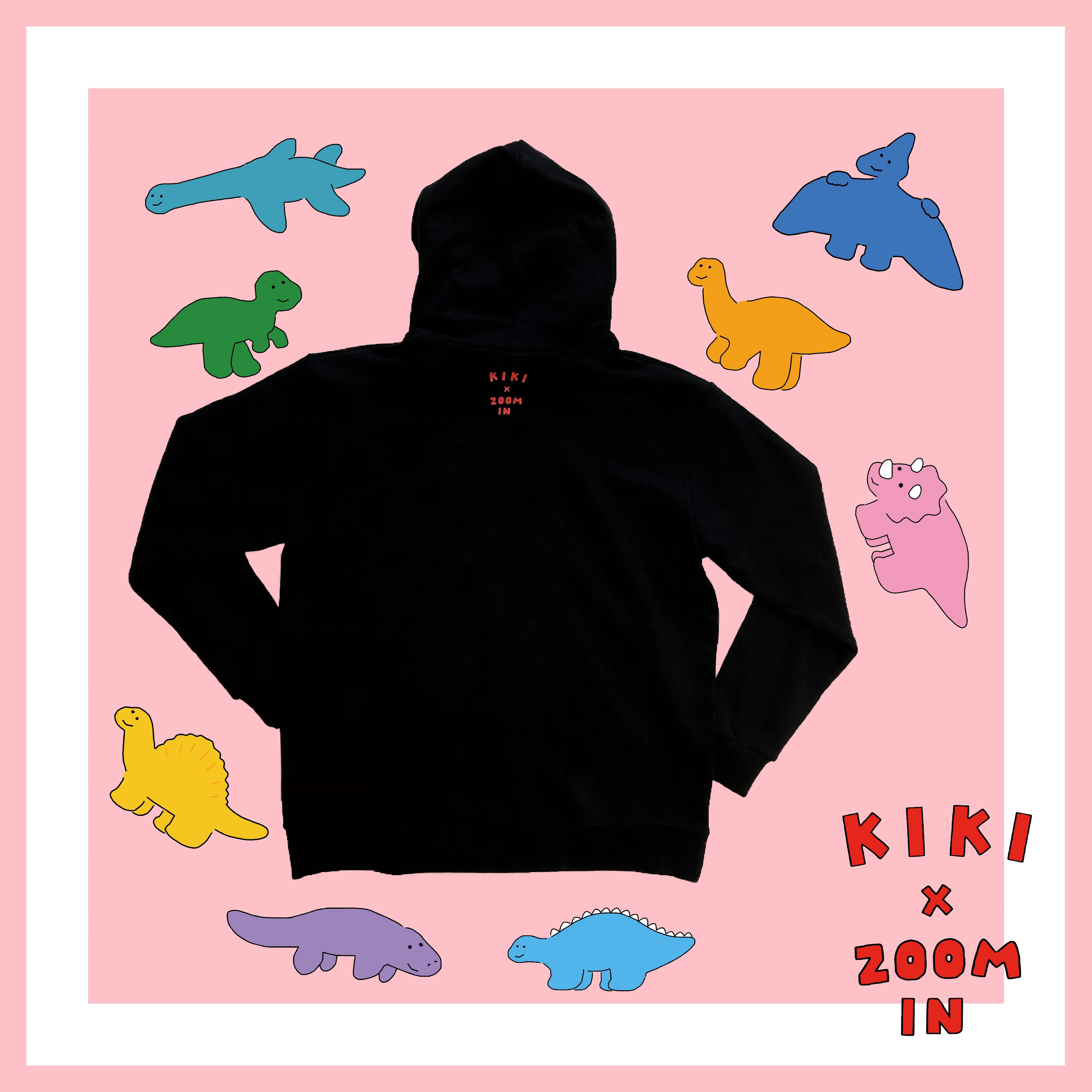 KIKI x ZOOM IN 微笑星球 連帽長袖上衣