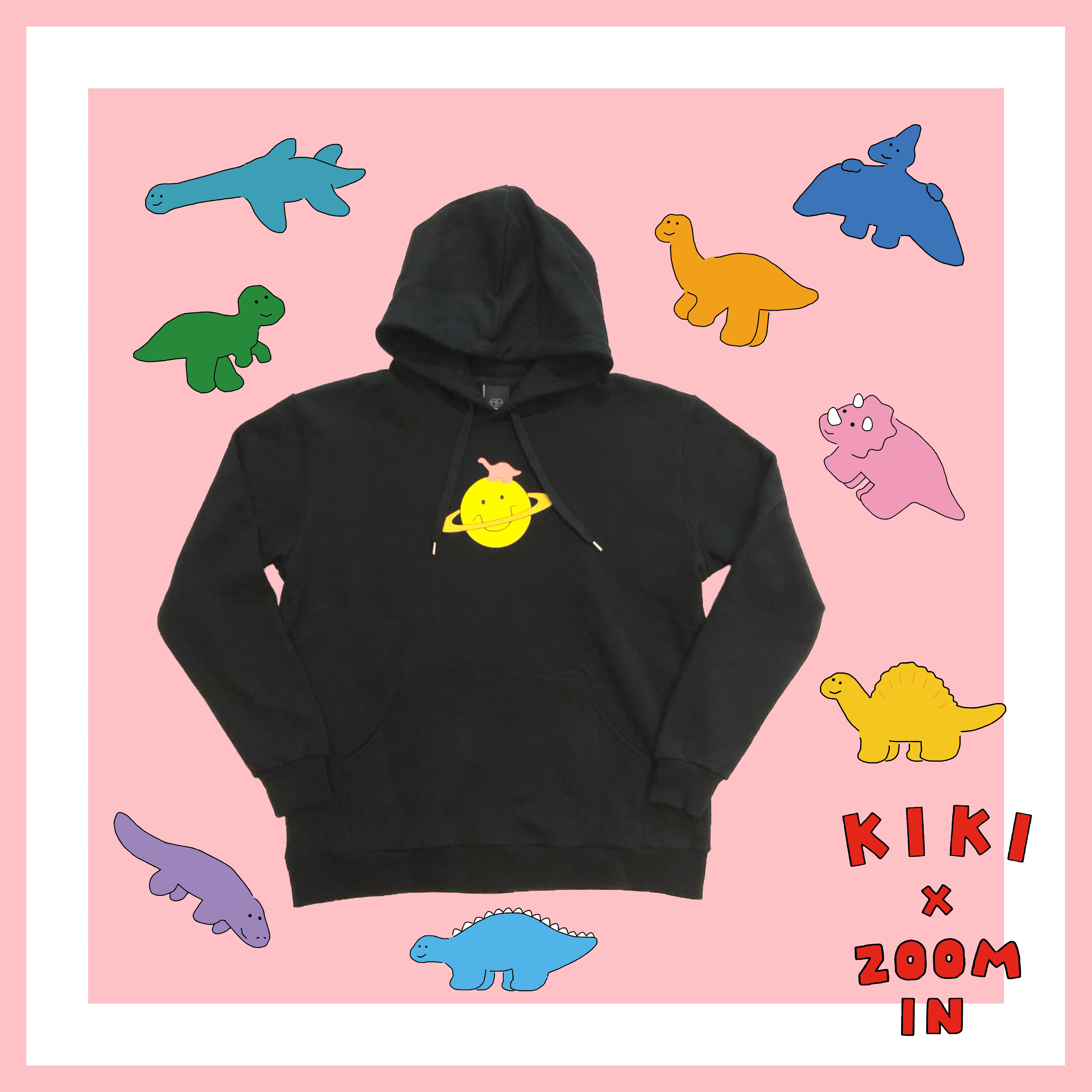KIKI x ZOOM IN 微笑星球 連帽長袖上衣