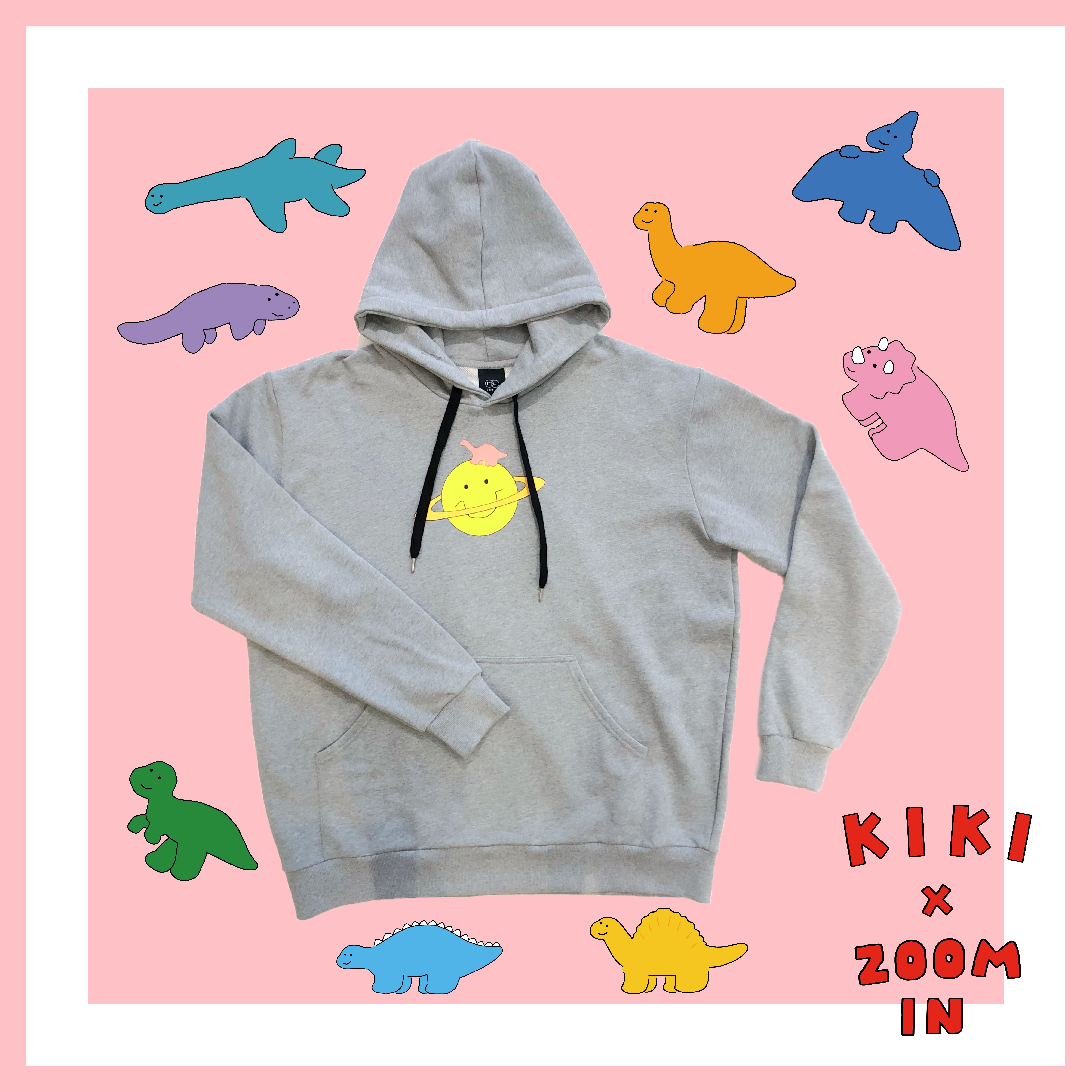 KIKI x ZOOM IN 微笑星球 連帽長袖上衣