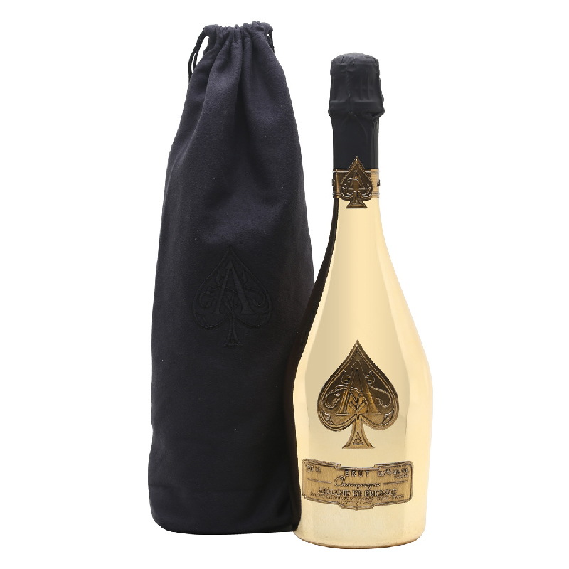 Armand de Brignac 黑桃A金色法國香檳 (無盒布袋裝) 750ml [37_C-11005577] (無額外折扣)