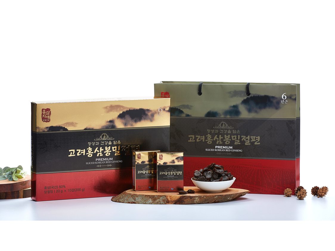 韓國極尚紅蔘片 健康禮盒 10盒入(200克)