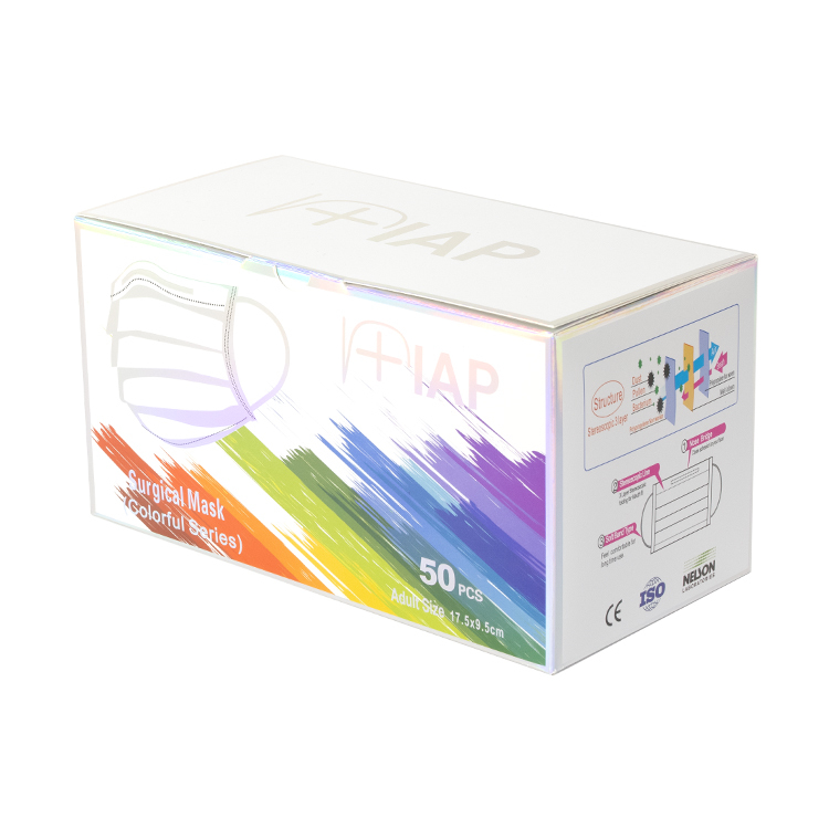 FC016IC  IAP彩虹系列 馬卡龍口罩(5款顏色 x 每色10個) IAP Macarons Colors Series