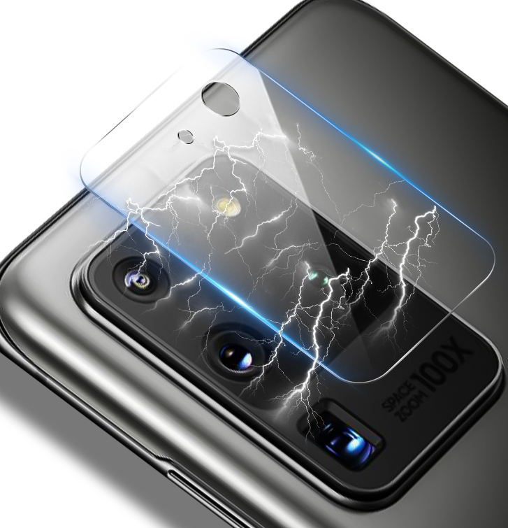 【VP吸血鬼】 三星系列 透明鏡頭玻璃保護貼（0.2mm軟性玻璃）一組2張