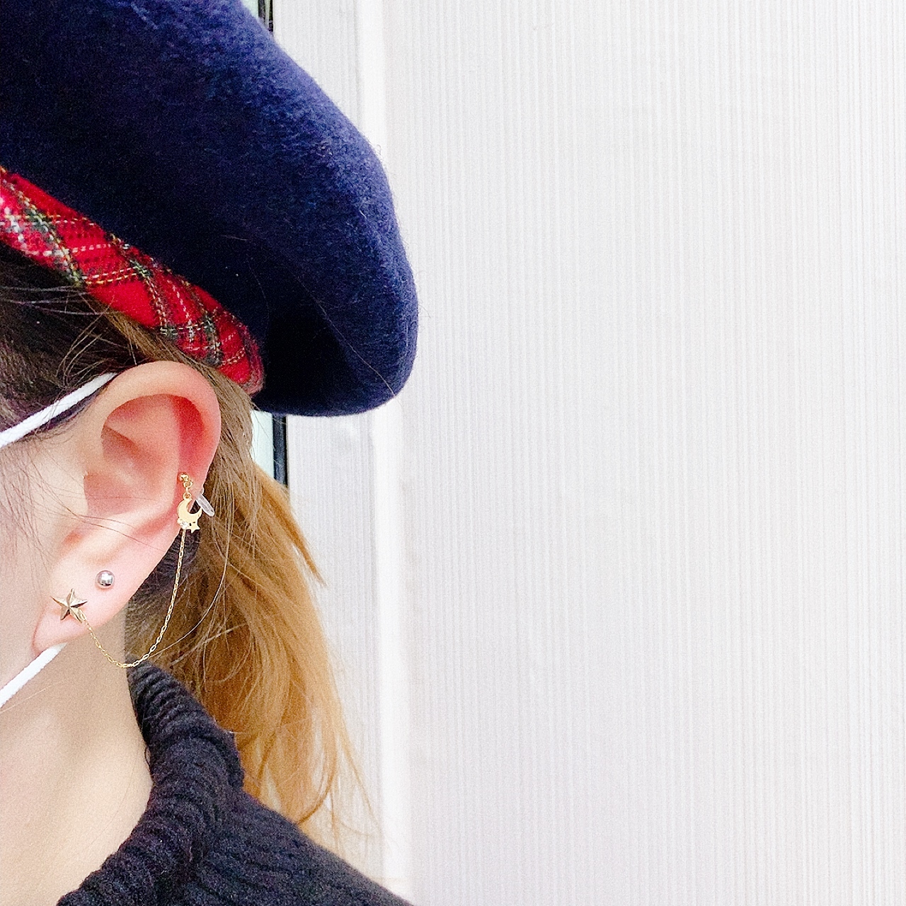 [日本制] 星星月亮穿耳&耳骨耳環（網站限定優惠)