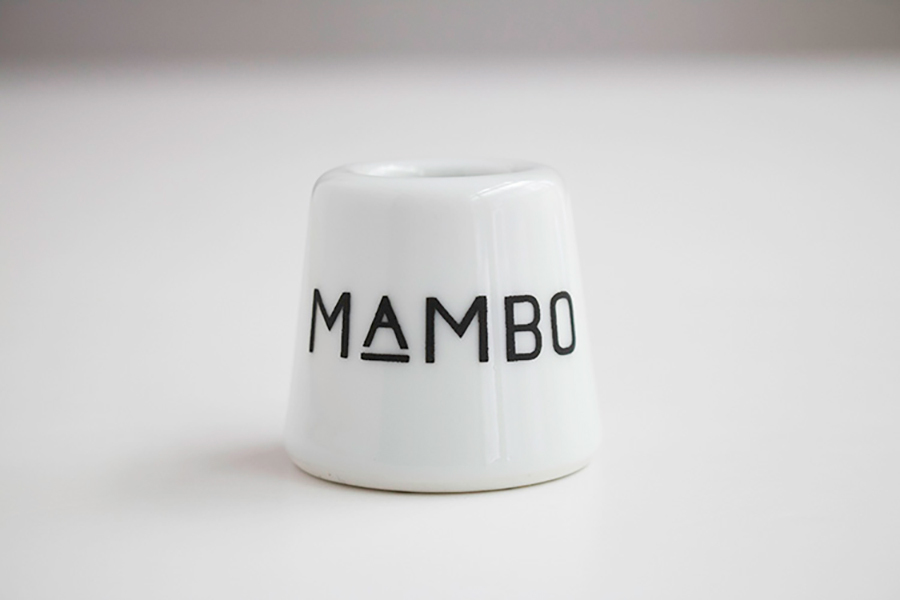 CLASKA - 白磁狗狗牙刷架/比熊犬(MAMBO)