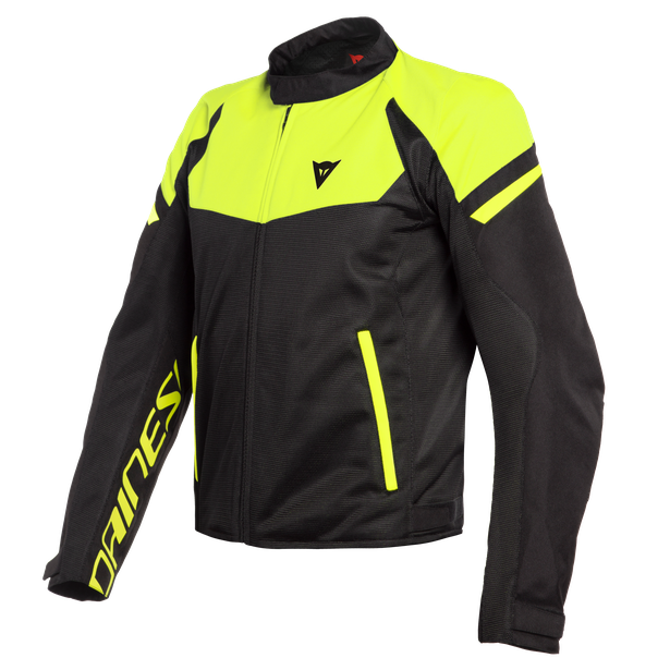 DAINESE BORA AIR TEX JACKET BLACK/FLUO-YELLOW 黑螢光黃 夏季防摔衣