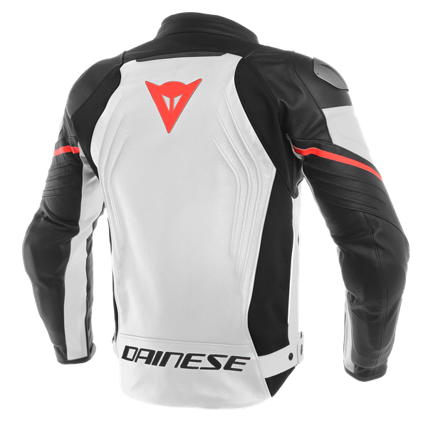 DAINESE RACING 3 LEATHER JACKET WHITE/BLACK/RED 白黑紅 皮衣