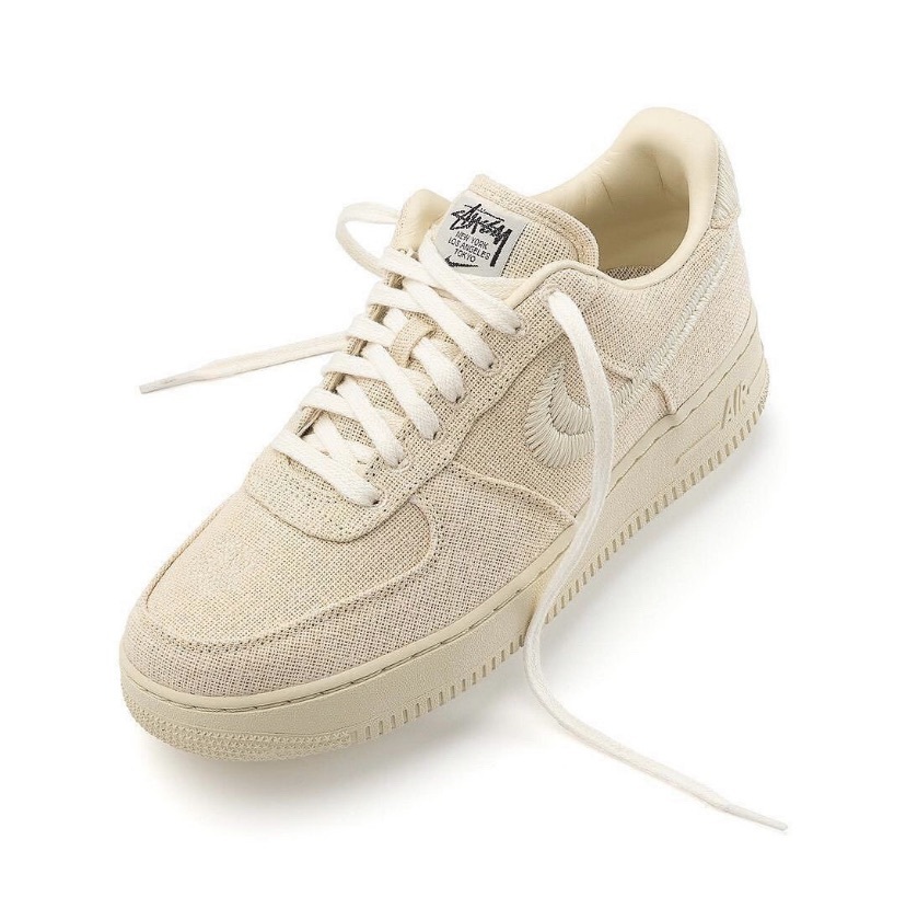 Stussy x Nike Air Force 1 Low 棉麻米白(CZ9084-200)