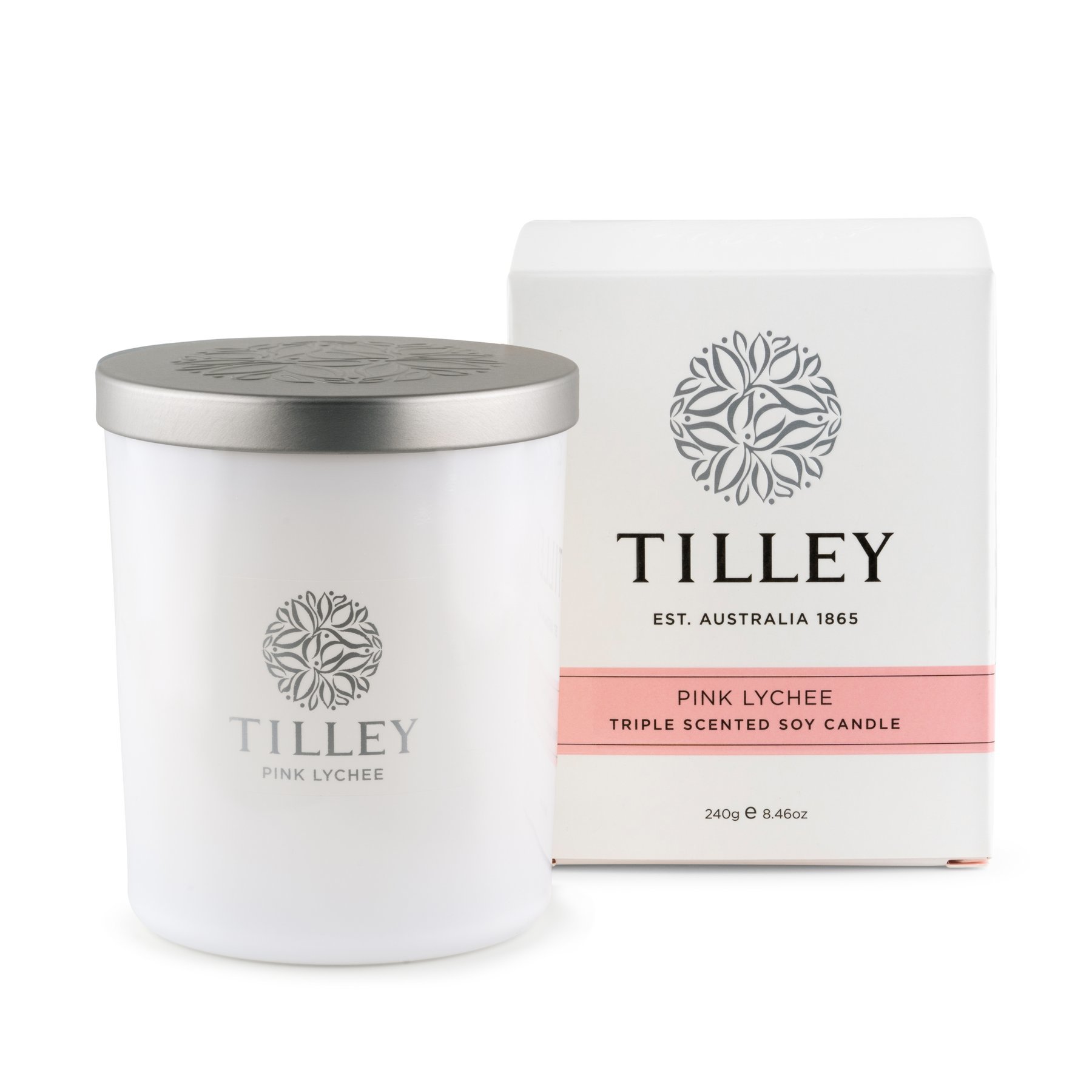 【TILLEY】粉紅荔枝味香氛蠟燭 240g