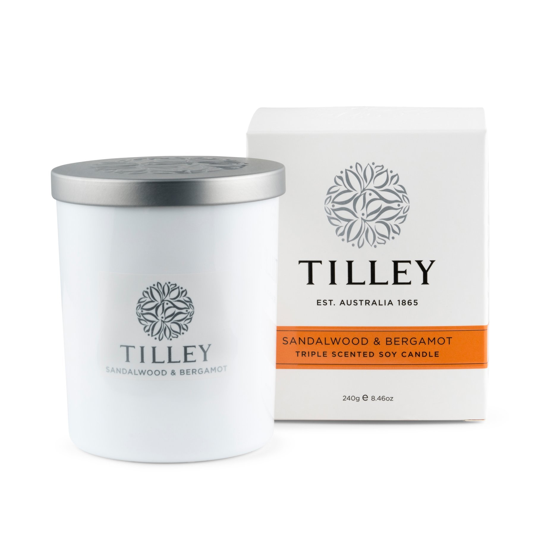 【TILLEY】檀香佛手柑香氛蠟燭 240g