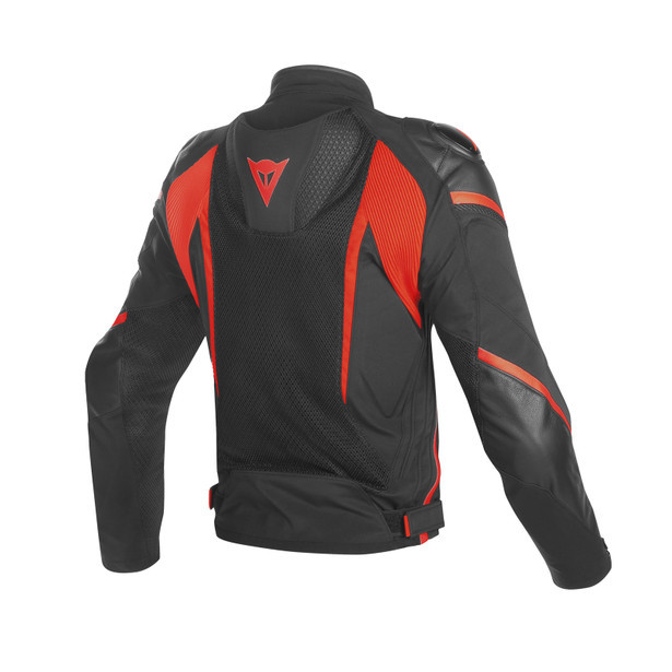 DAINESE SUPER RIDER D-DRY JACKET BLACK/BLACK/RED-FLUO 黑黑螢光紅 防水 四季防摔衣