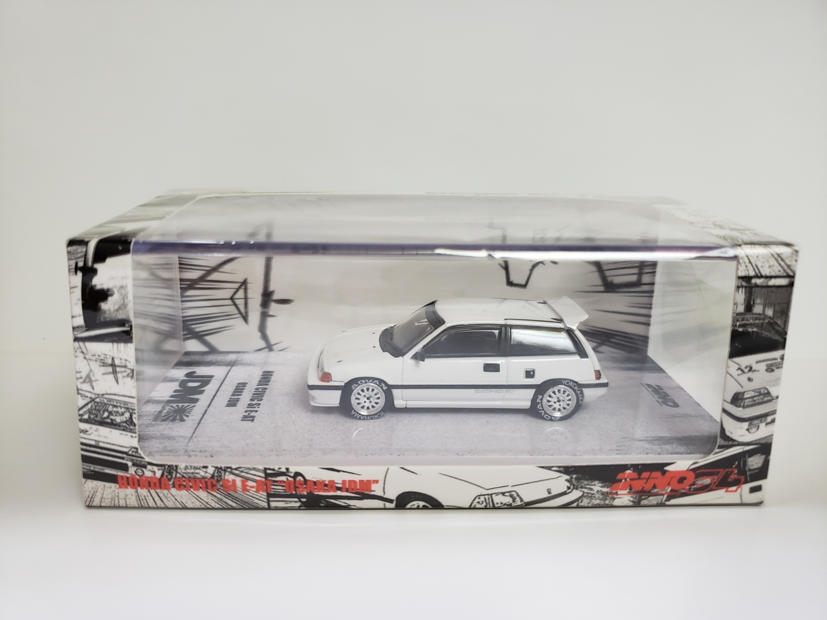INNO64 CIVIC OSAKA JDM 2セット Inno64 1/64 Honda Civic Si E-AT White Osaka JDM