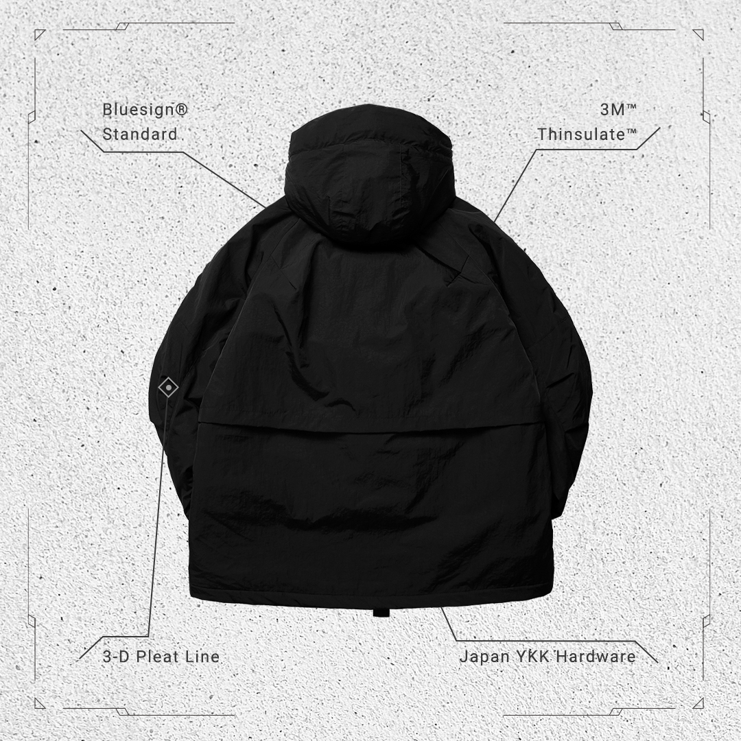 E.4th 3M Thinsulate “Foggy” Parka - Black