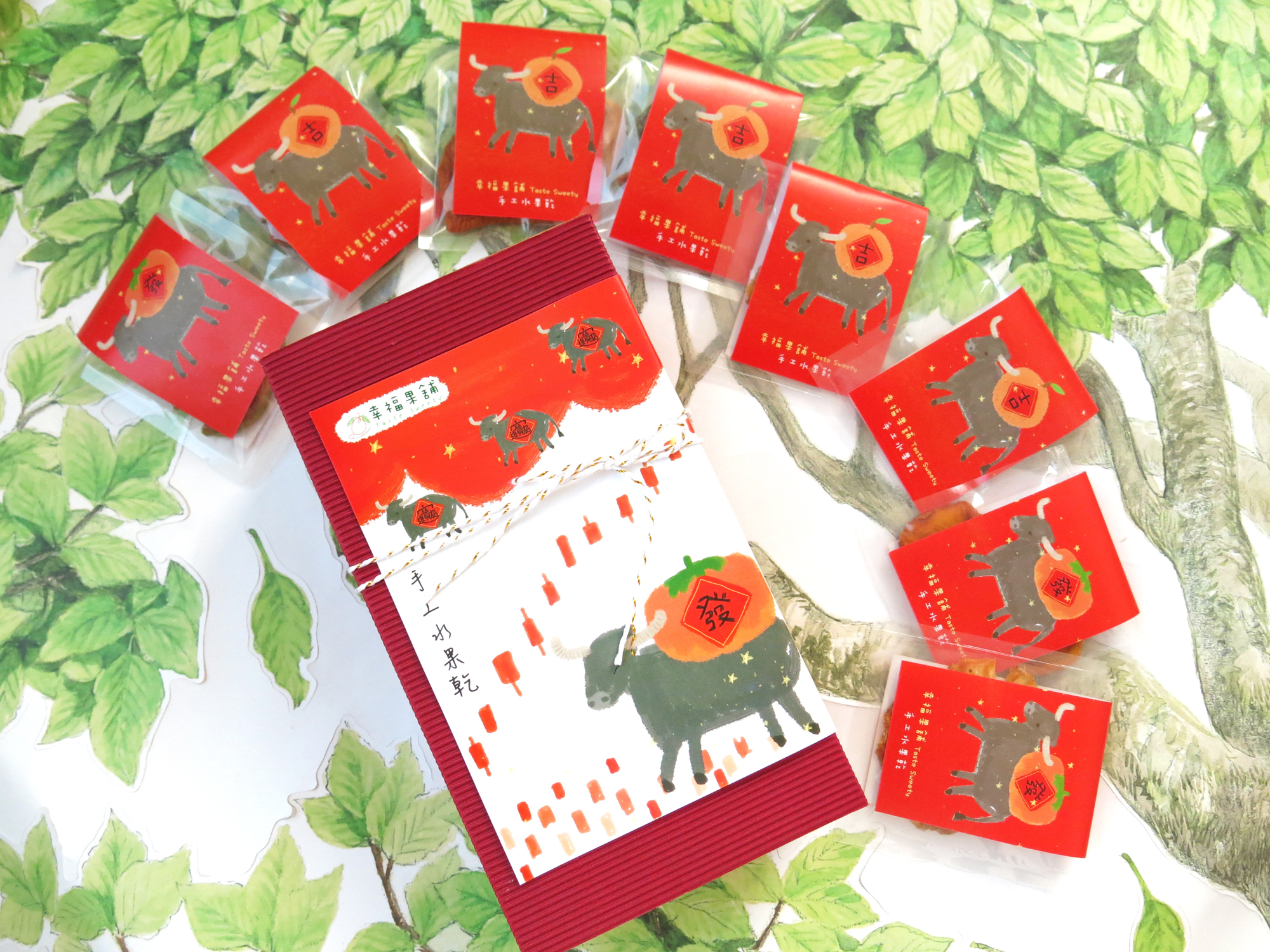 牛轉乾坤新春水果乾小禮盒8入