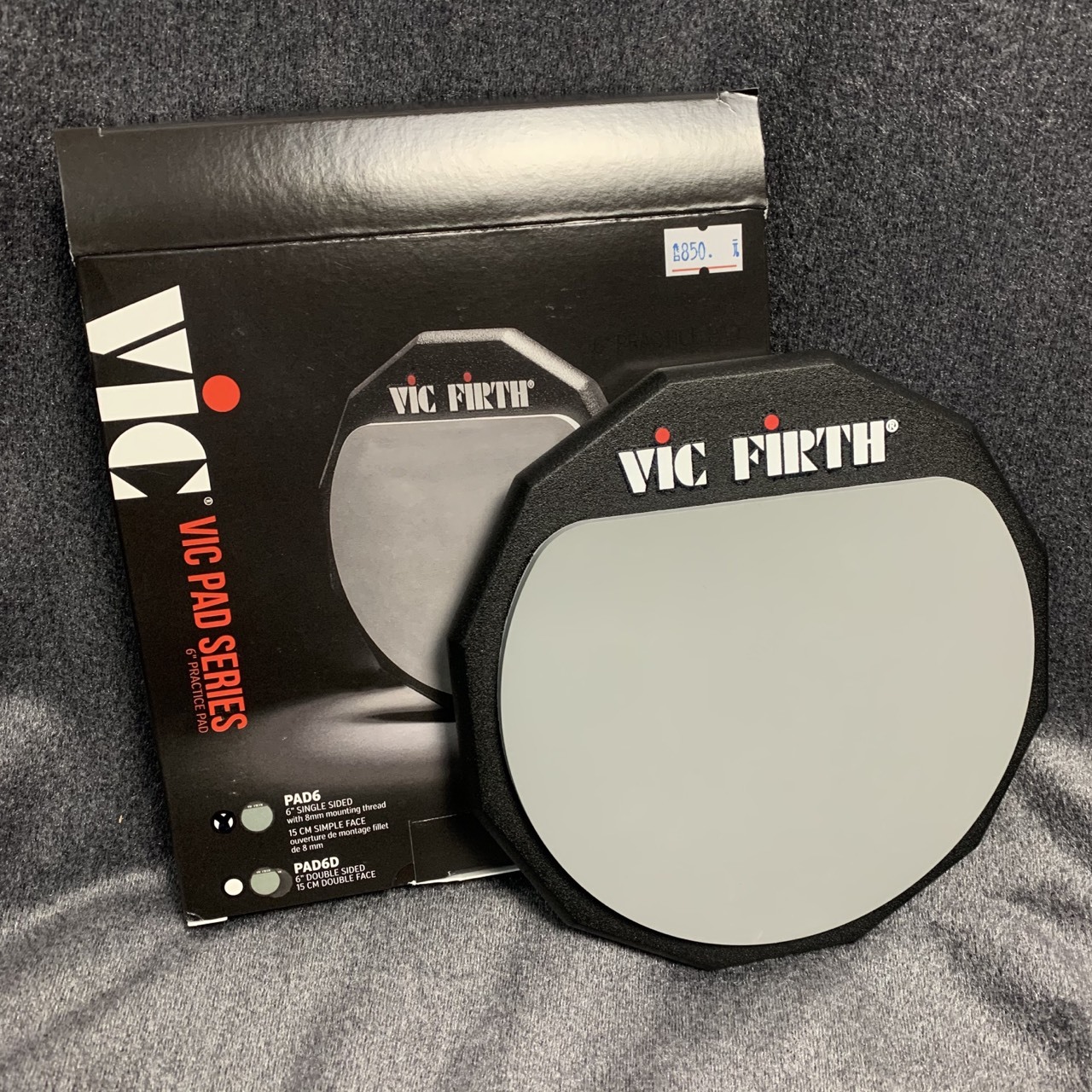 Vic Firth Pad 6 專業單面 六吋 彈性膠面 打點板 {架子需另購}