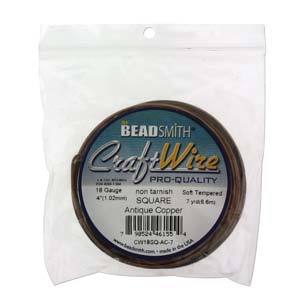 CW18SQ-AC-7/手作配件/craftwire/水晶手作工房,銅線/手工線/繞線飾品/BEADSMITH/