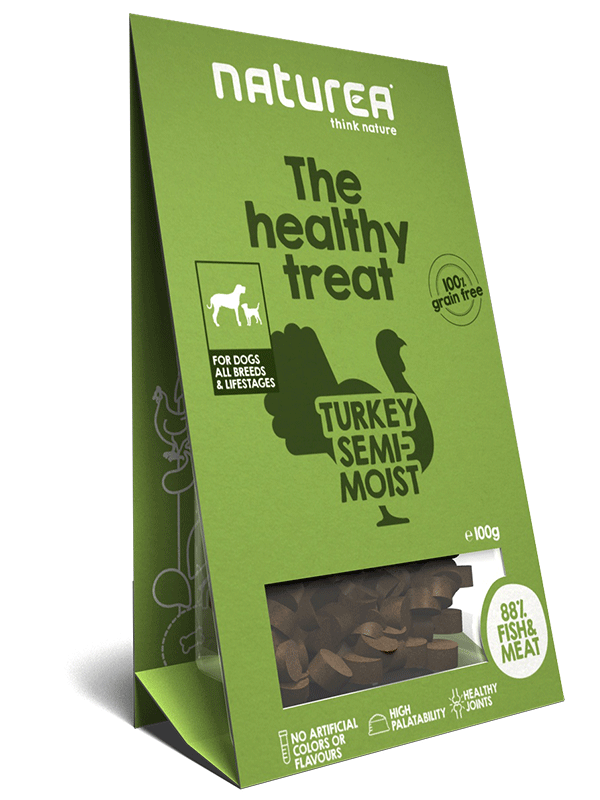 [$105/4] Naturea 犬用鮮肉半濕小食 - 火雞肉100g