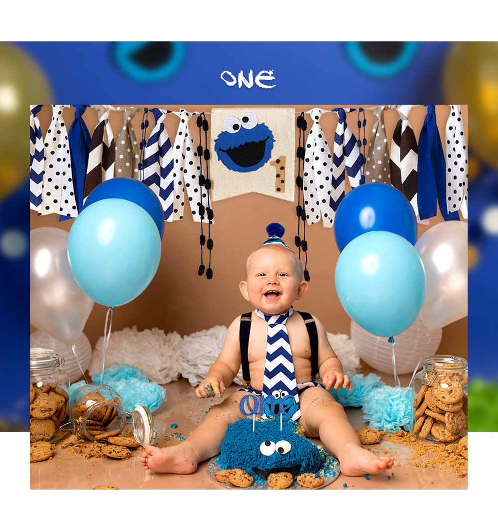 cookie monster birthday set