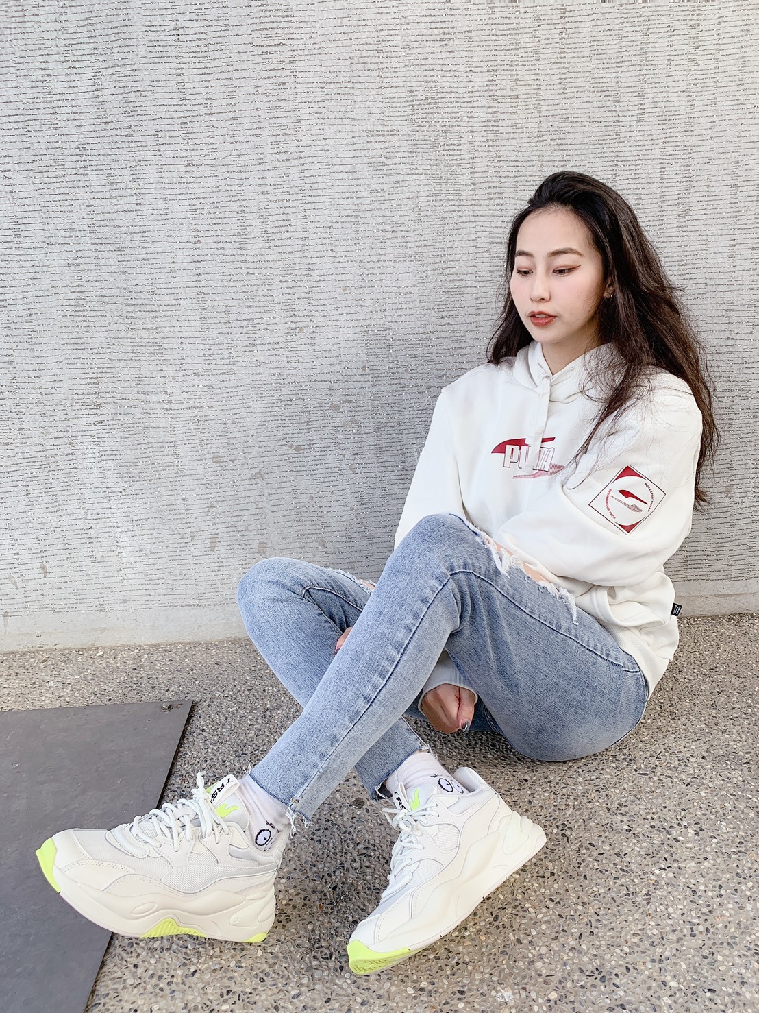 Puma Rebel 帽踢 白(58349405)