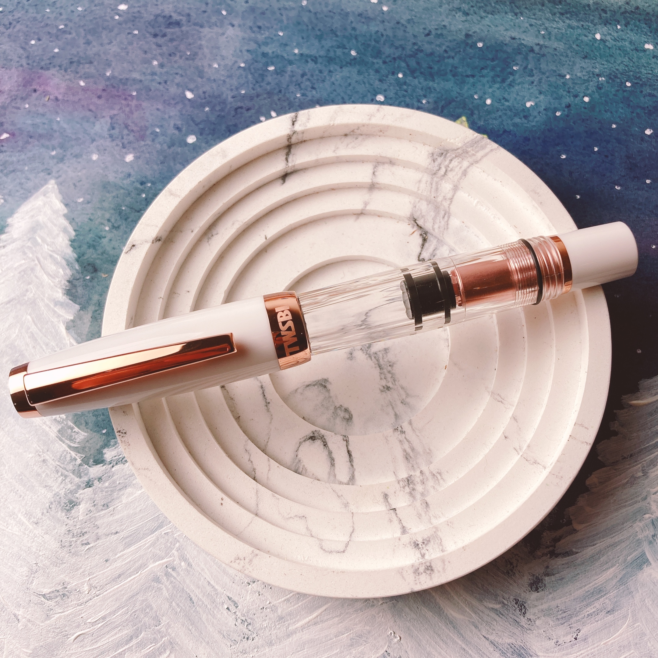 三文堂 TWSBI｜鑽石580系列 DIAMOND MINI 活塞 鋼筆（玫瑰金）