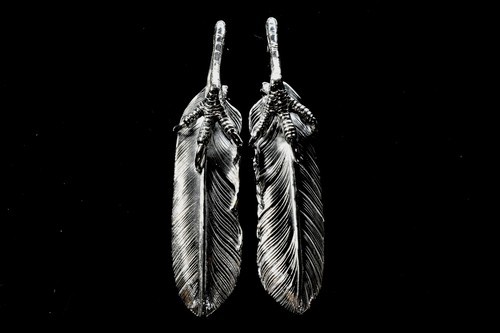 Life系列 純銀為鷹爪羽毛大碼