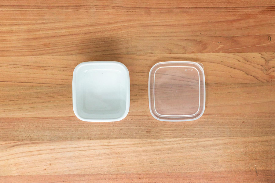 野田琺瑯-正方形保存容器S（ 塑膠蓋）WS-S