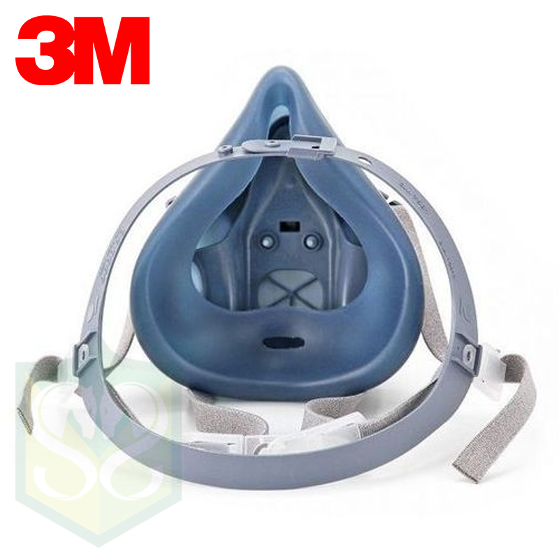 3M™  7502 半面雙罐式防毒面具