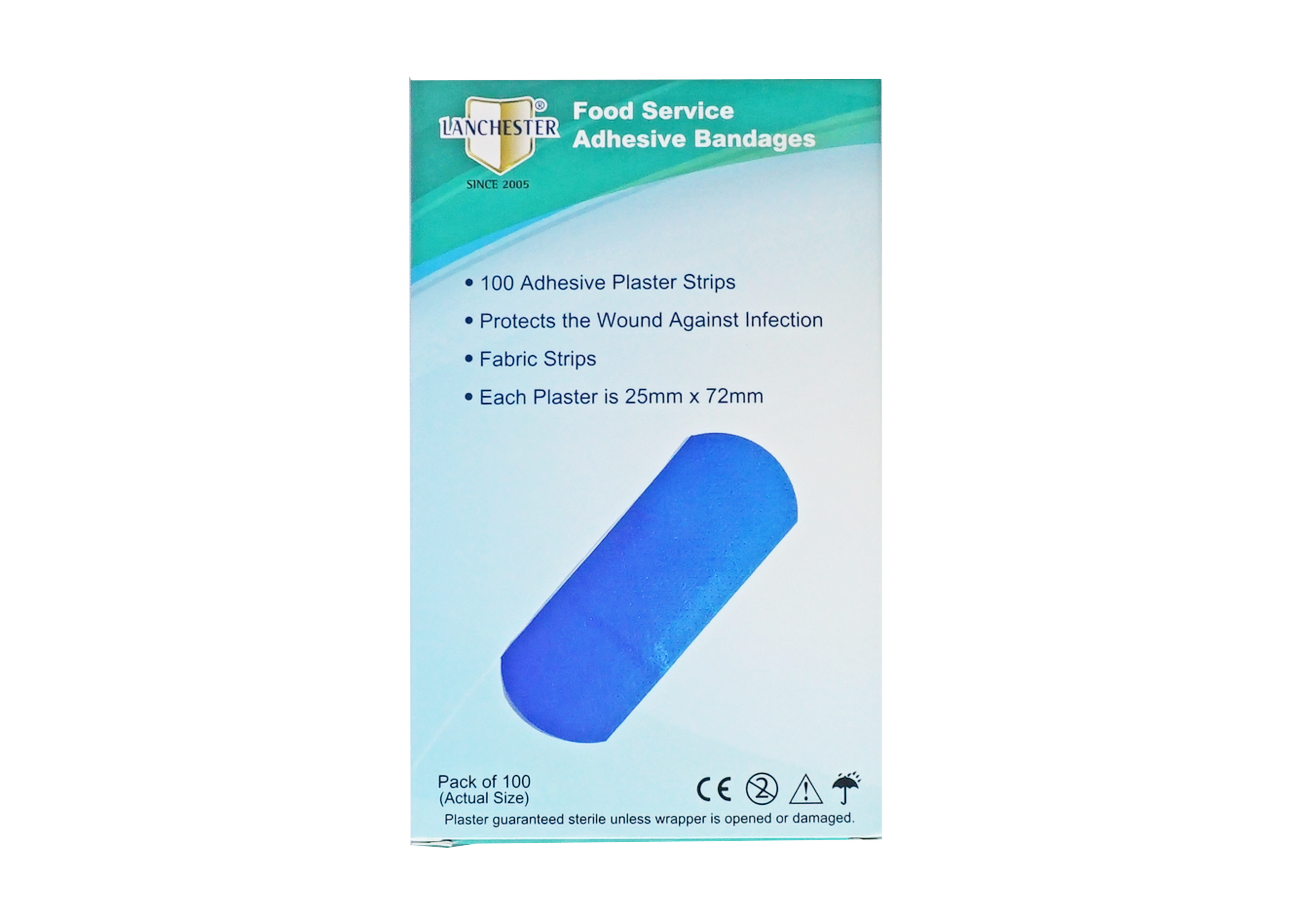 食品級藍色膠布(100枚)(高辨識度/持久耐用)