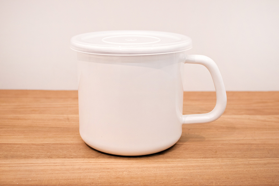 野田琺瑯-圓形附把手保存容器S（塑膠蓋）MS-12M