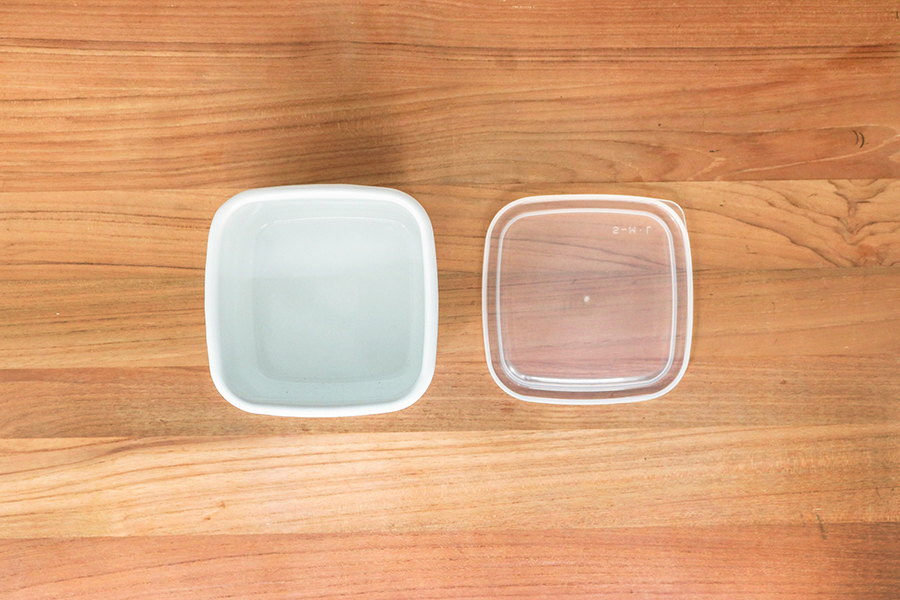 野田琺瑯-正方形保存容器M（ 塑膠蓋）WS-M