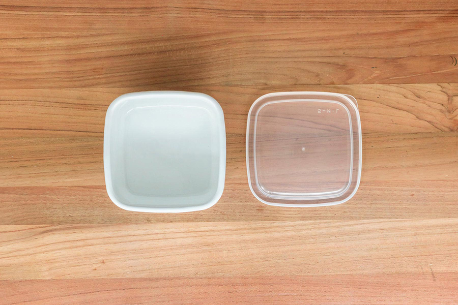 野田琺瑯-正方形保存容器L（ 塑膠蓋）WS-L