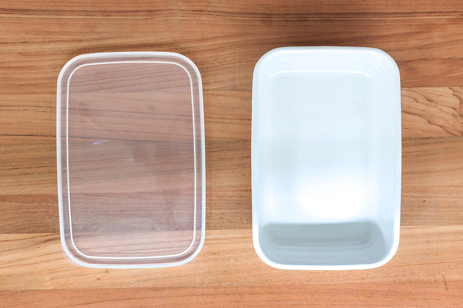 野田琺瑯-長方深形保存容器L（ 塑膠蓋）WRF-L