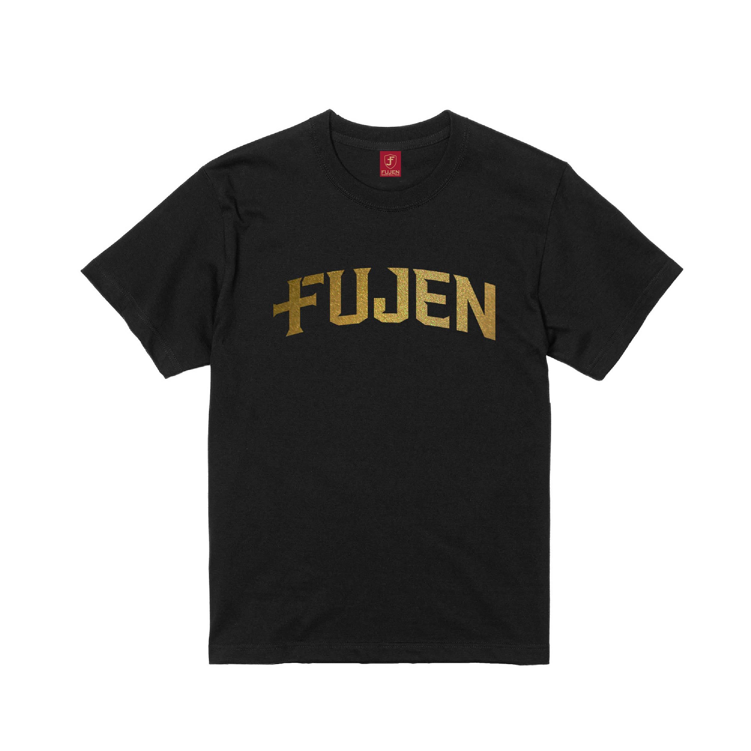 《FUJEN 輔大 60 周年限定》黑色燙金短 TEE