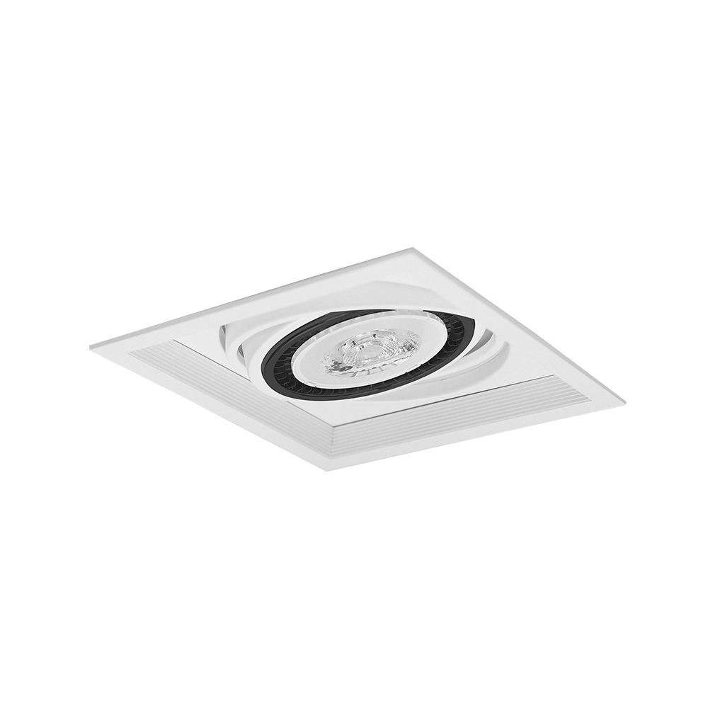 AR111 細邊框 盒燈(單燈) 12W 白殼