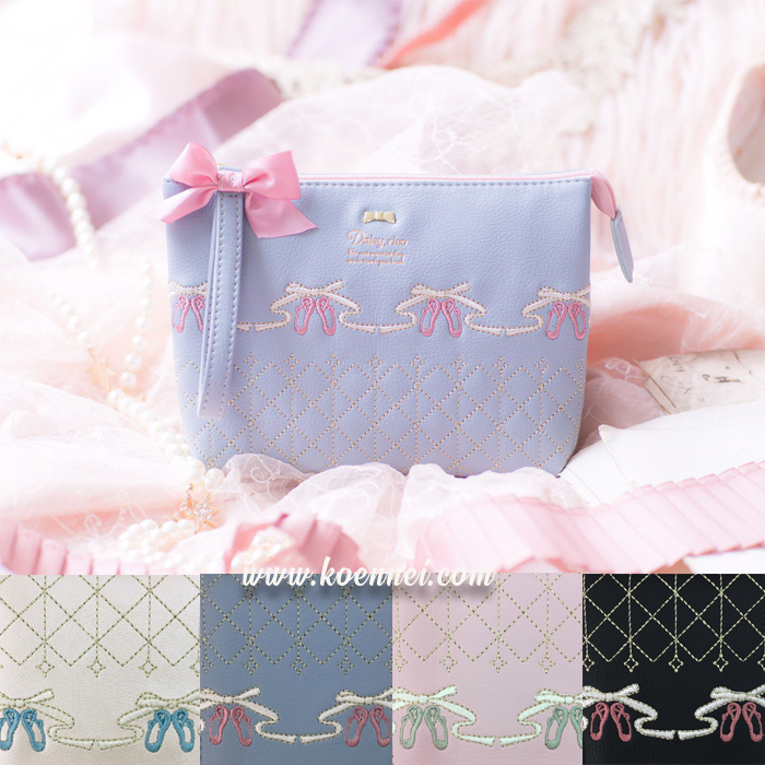 Daisy Rico日本Étoile芭蕾舞刺繡化妝袋(4色)