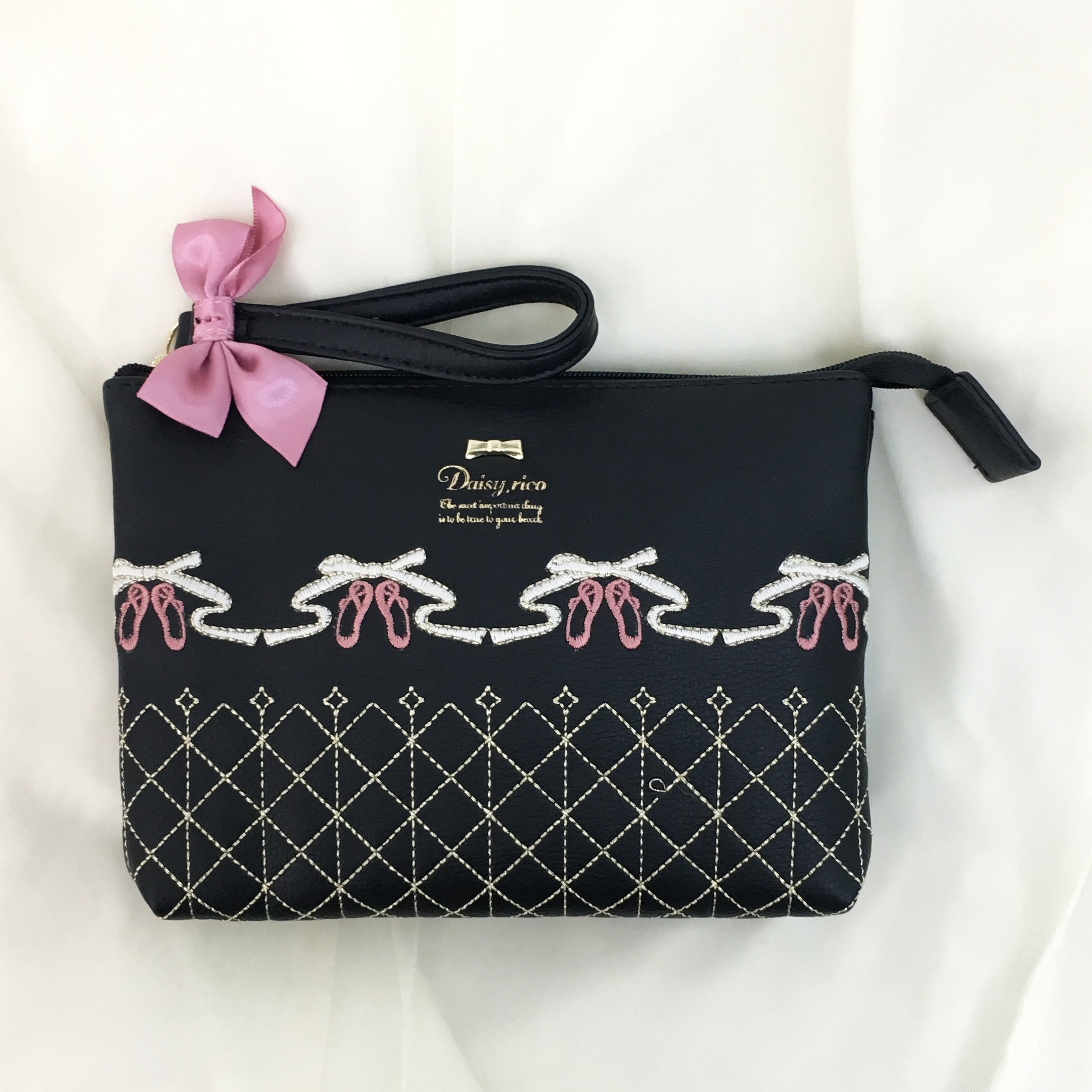 Daisy Rico日本Étoile芭蕾舞刺繡化妝袋(4色)