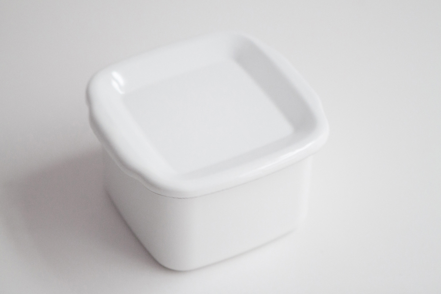 野田琺瑯-四方型(琺瑯蓋) WSH-M