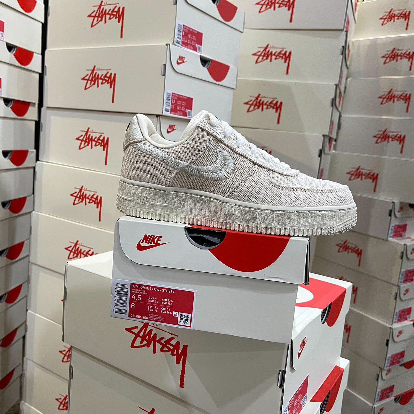 STUSSY X NIKE AIR FORCE 1 Fossil Stone米色沙色CZ9084-200