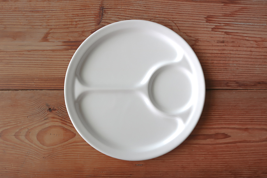 野田琺瑯-圓形分隔餐盤/分隔盤 / S