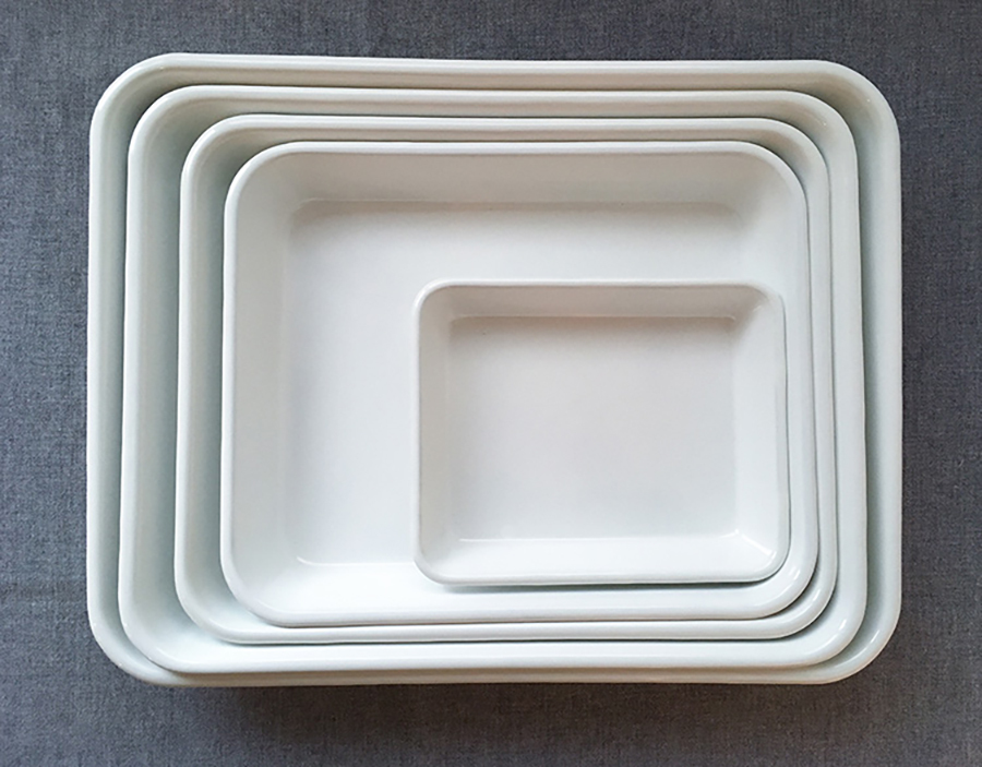 野田琺瑯托盤-18取(26.6x21.2cm)