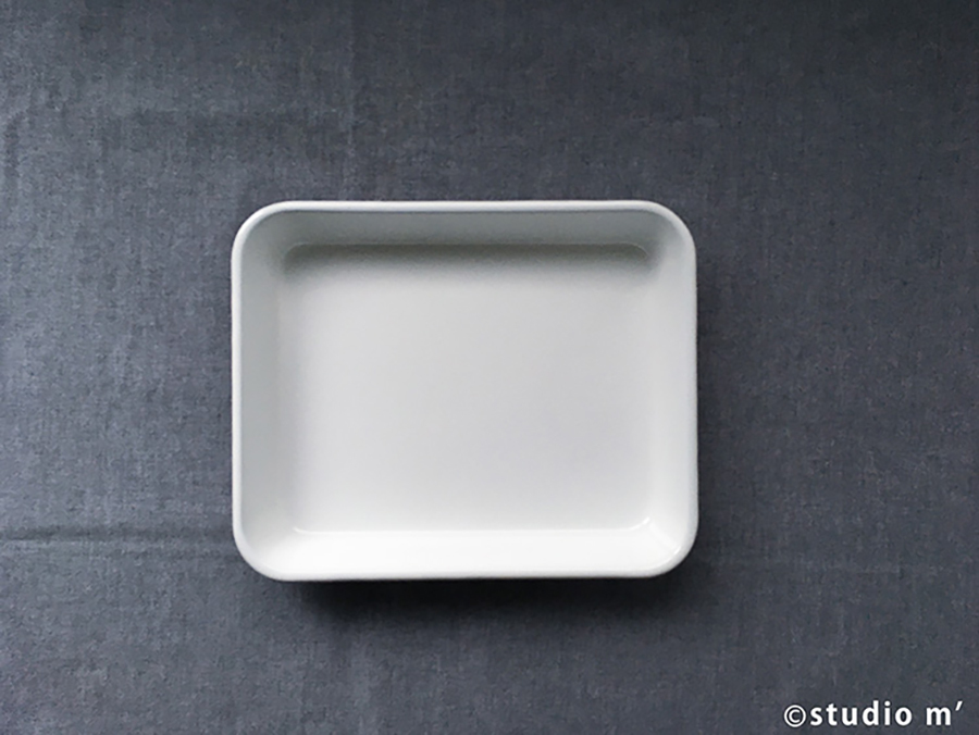 野田琺瑯托盤-キャビネ(20.5×16×3cm)