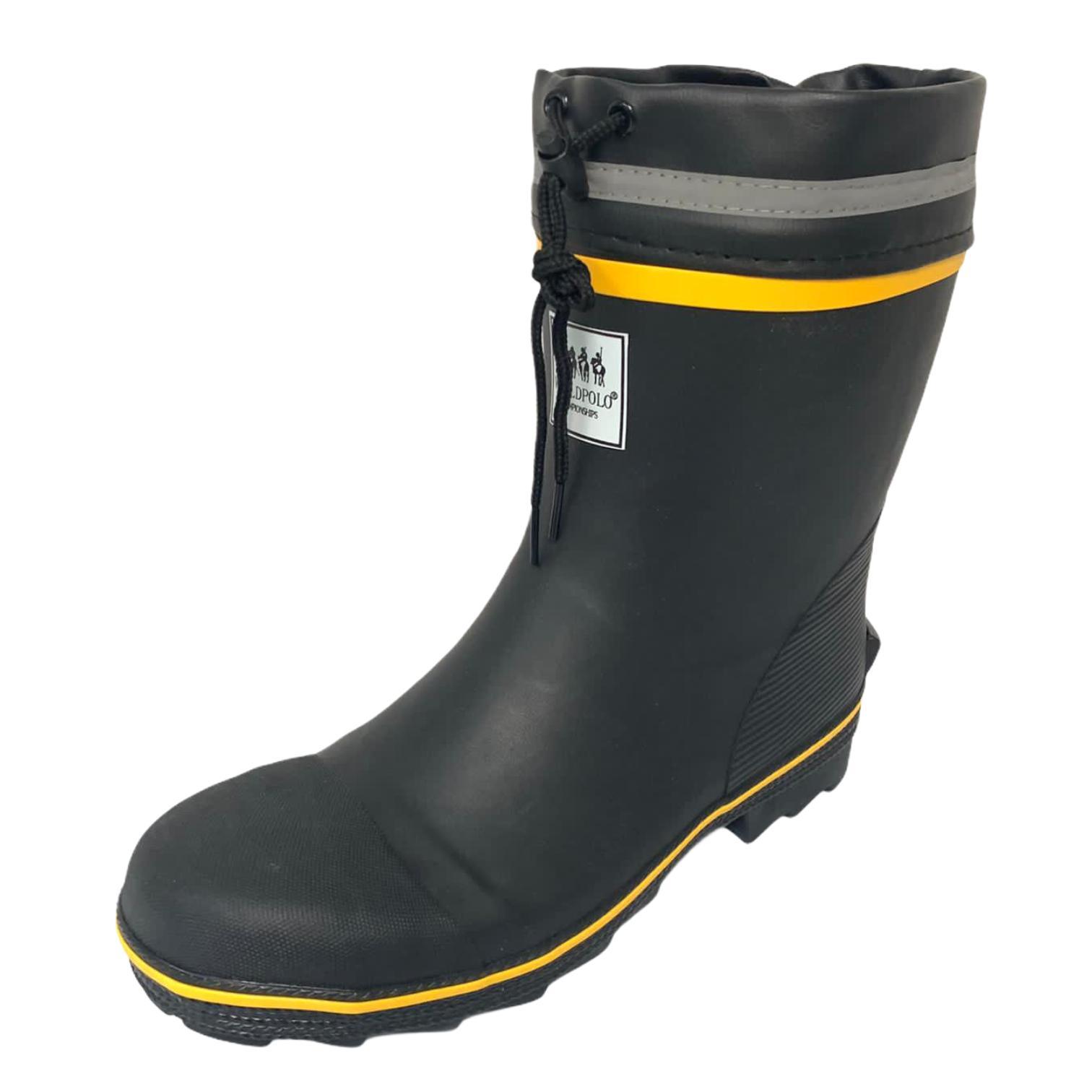 WORLDPOLO 水靴款式防刺穿纖維鞋頭同中底安全鞋 D922