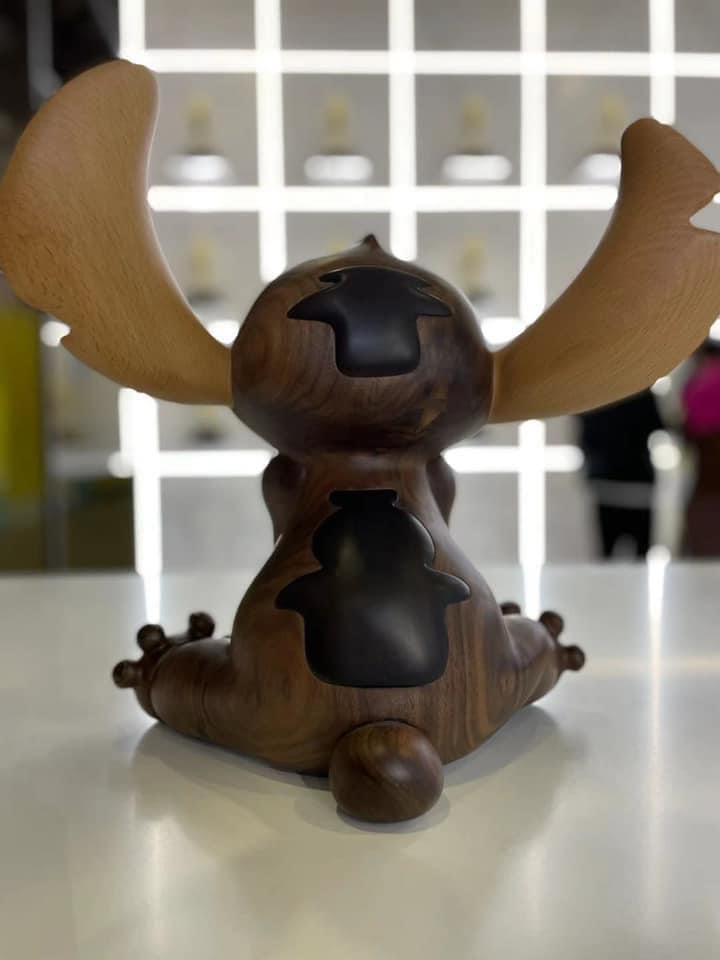 GE Studio Disney x GE  Museum Eternal Series Stitch wood Sculpture 史迪仔純木製雕塑