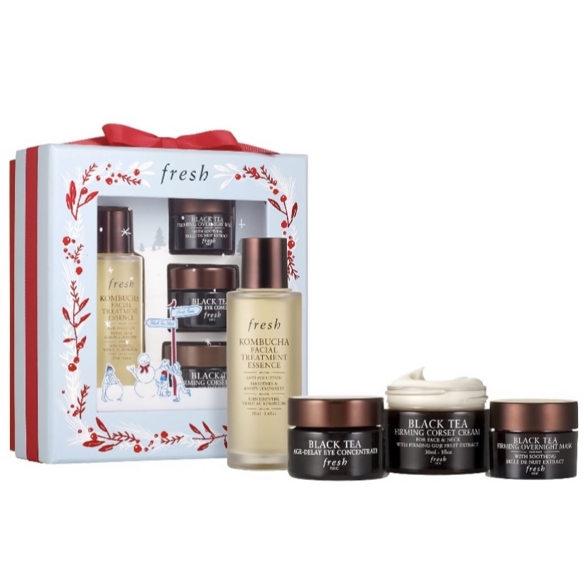fresh - 紅茶抗皺緊緻4件護膚禮盒套裝