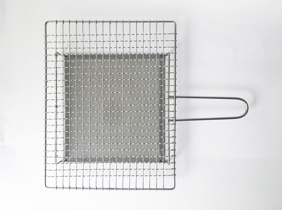 辻和金網 Tujiwa-燒網 附把手/長方形/大