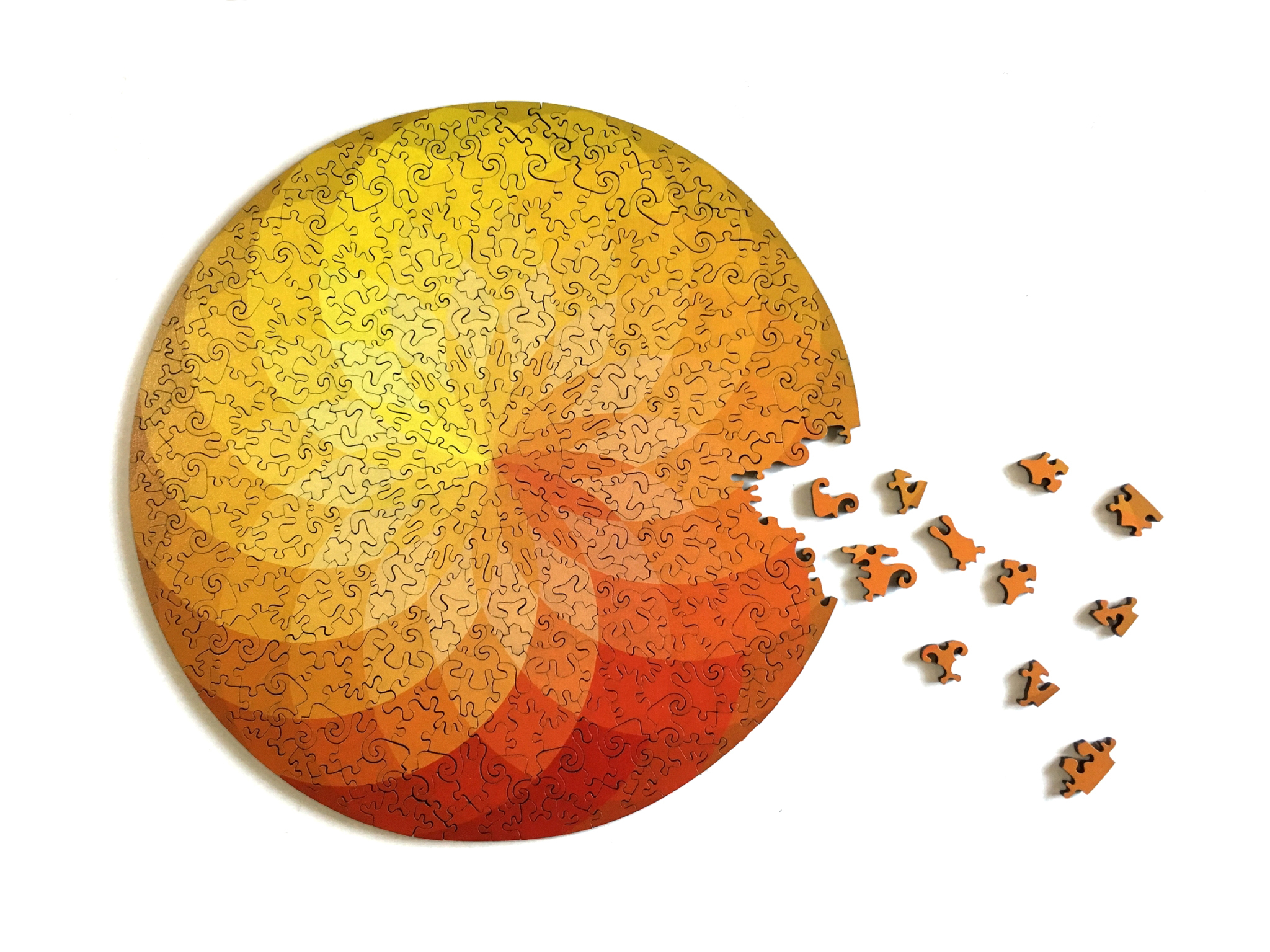 迷你木拼_漸層曼陀羅-感性 木質拼圖