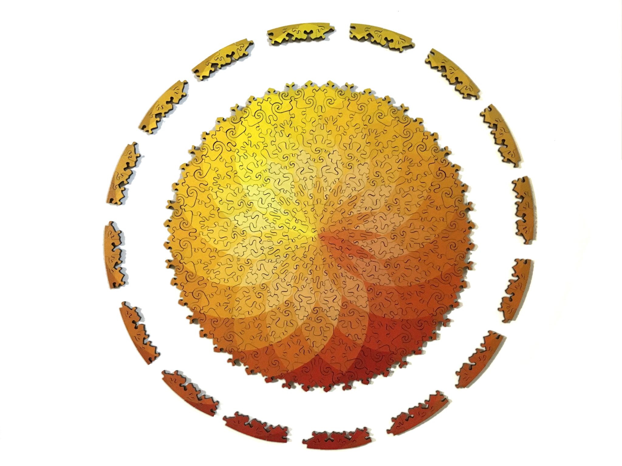 迷你木拼_漸層曼陀羅-感性 木質拼圖
