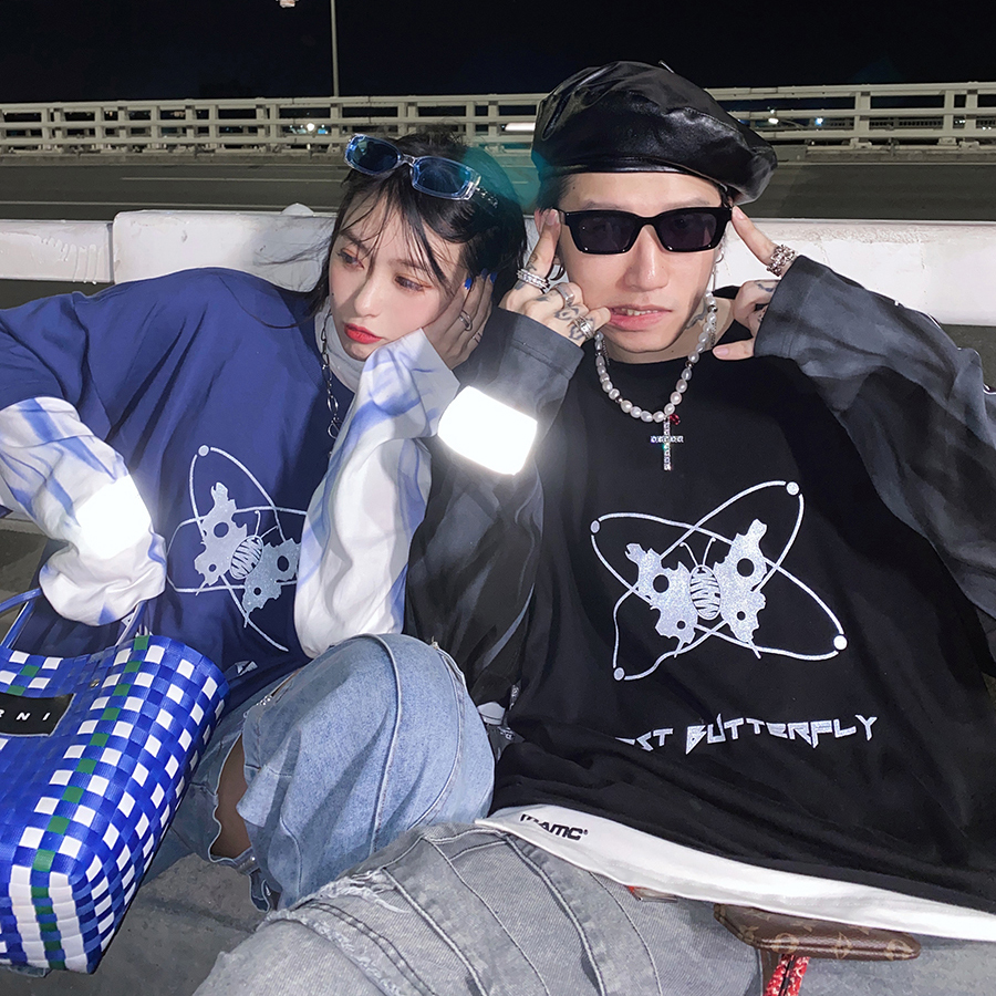 【 MAMC | BUTTERFLY LONG SLEEVE TEE  蝴蝶假兩件長袖上衣 】