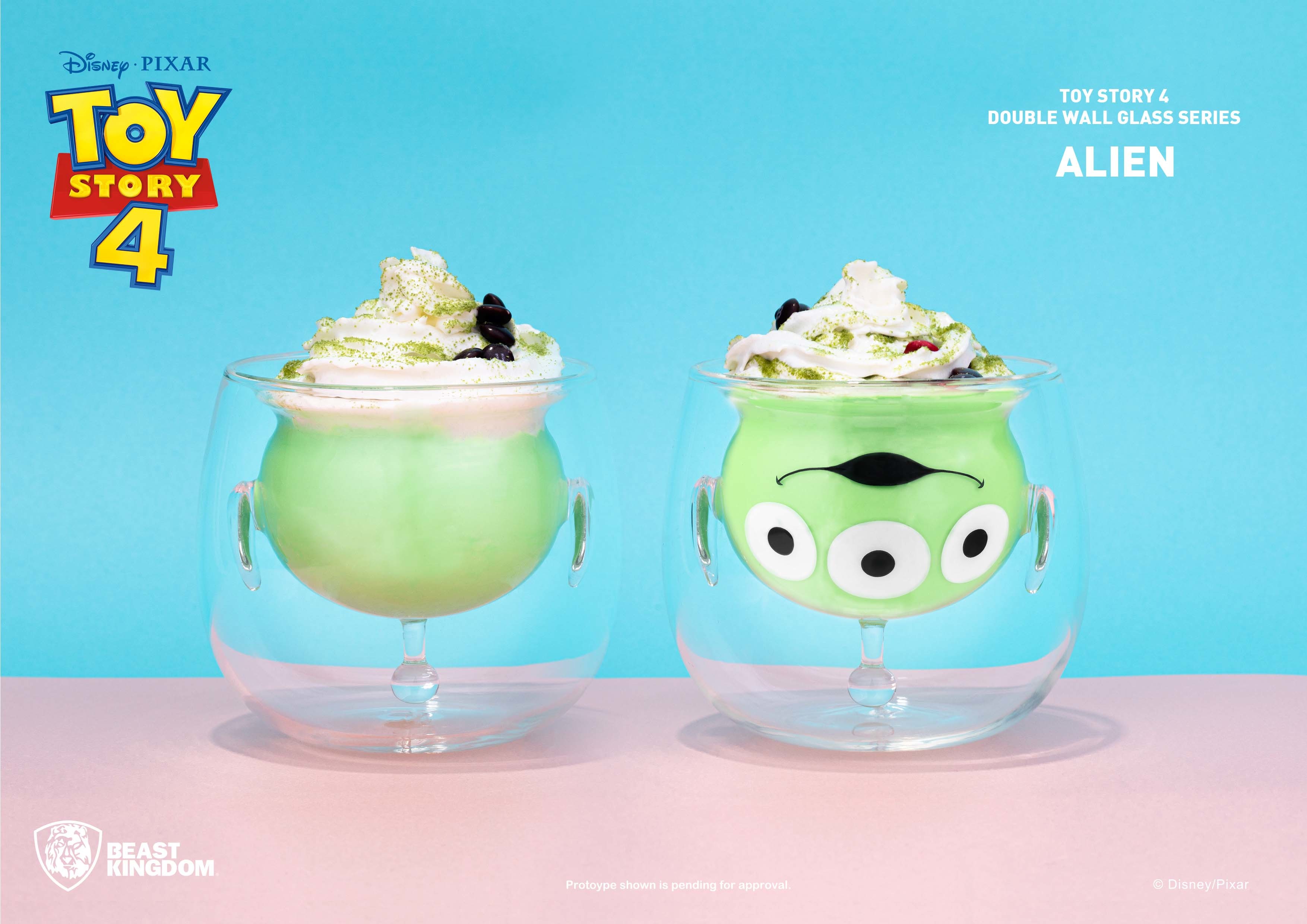 反斗奇兵系列  雙層玻璃杯 三眼仔款