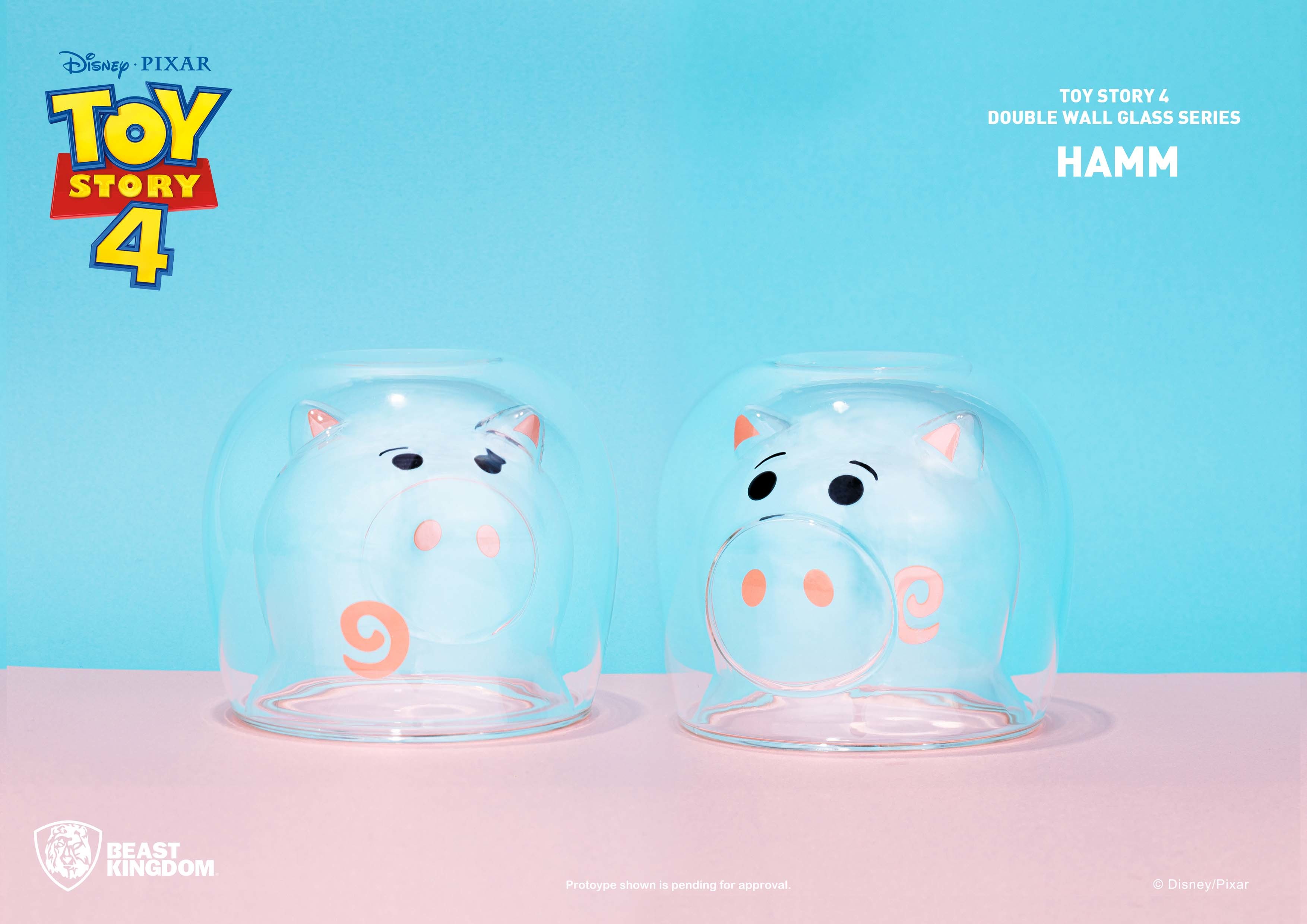 反斗奇兵系列 雙層玻璃杯系列 火腿豬款